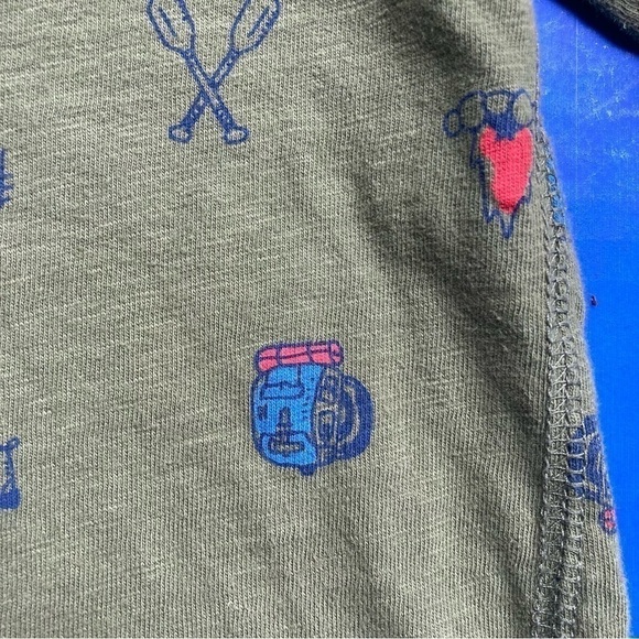 Carter’s green camping long sleeve shirt, size 5T - Picture 4 of 8